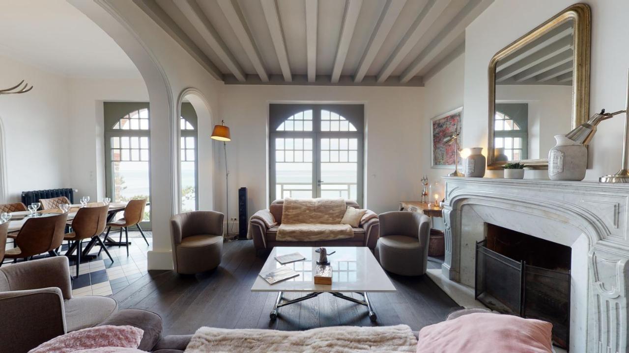 Les roches Grises, Luxueuse villa face mer, 4étoiles, SPA et jardin panoramique, société La Clef Decamp Granville Extérieur photo
