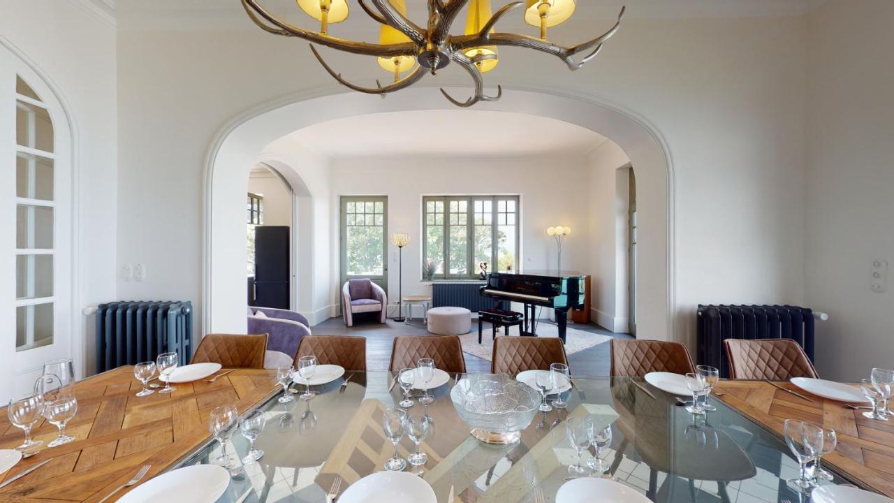 Les roches Grises, Luxueuse villa face mer, 4étoiles, SPA et jardin panoramique, société La Clef Decamp Granville Extérieur photo