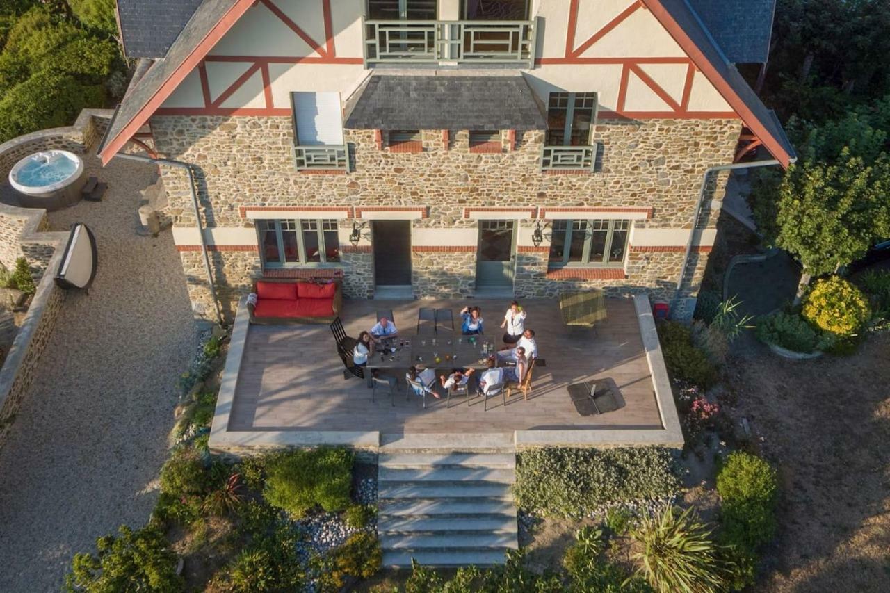 Les roches Grises, Luxueuse villa face mer, 4étoiles, SPA et jardin panoramique, société La Clef Decamp Granville Extérieur photo