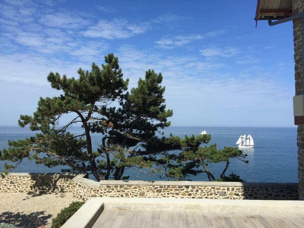 Les roches Grises, Luxueuse villa face mer, 4étoiles, SPA et jardin panoramique, société La Clef Decamp Granville Extérieur photo